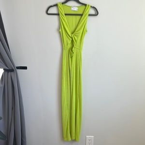 ASOS lime green dress bodycon